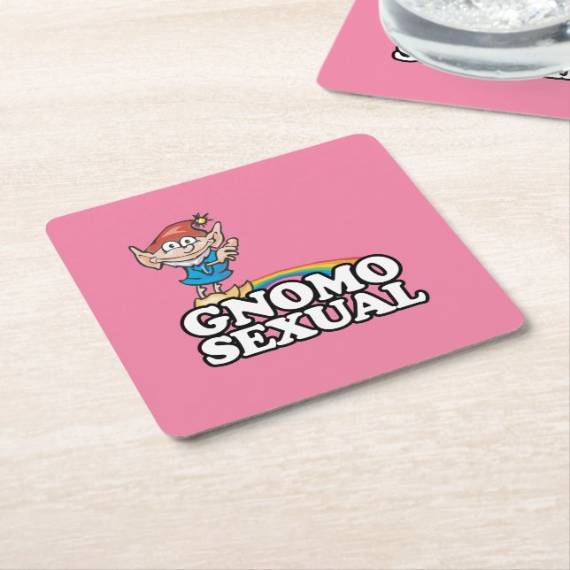 Gnomosexual Underlägg Papper Kvadrat (Vinklad)