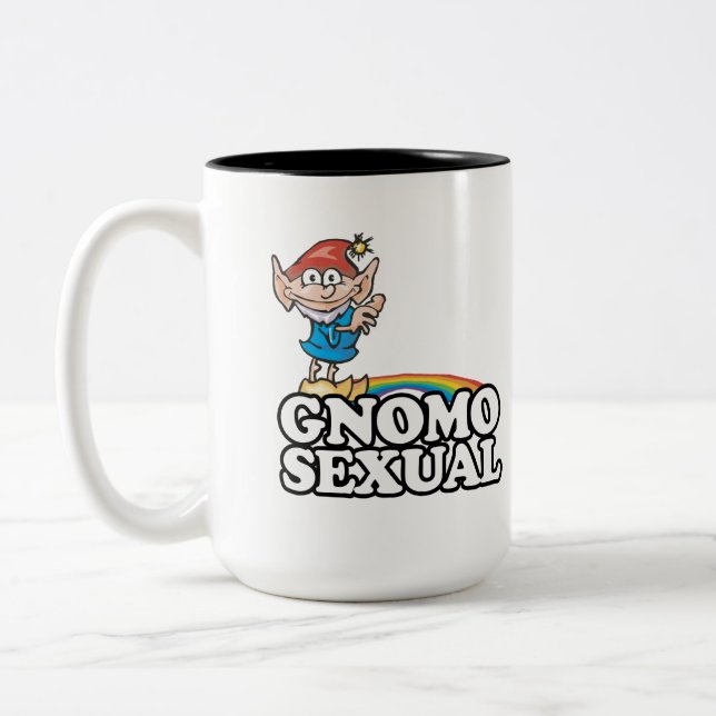 Gnomosexuell Två-Tonad Mugg (Vänster)
