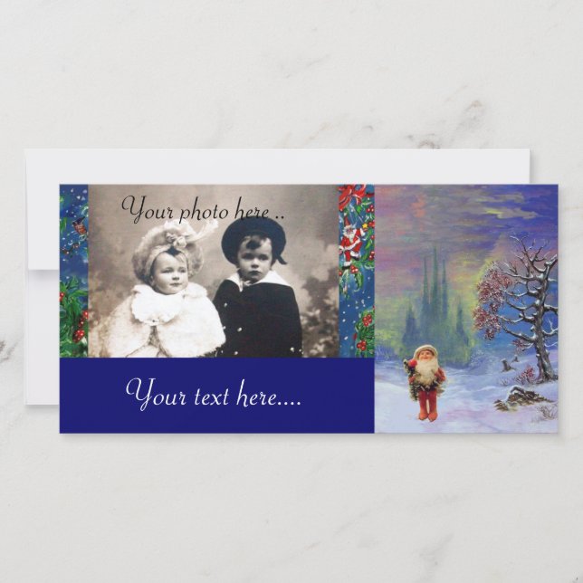 GNOMS SANTA JULKORT (Framsida)