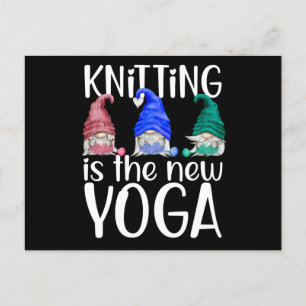 Gnomstickning Stickning Är Det Nya Yoga Vykort