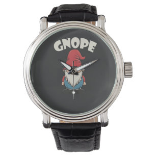 Gnope är inte idag. Funny Gnome Älskare Armbandsur