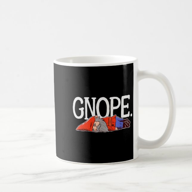 Gnope Gnome Dwarf Funny Garden Elf Christmas  Kaffemugg (Höger)