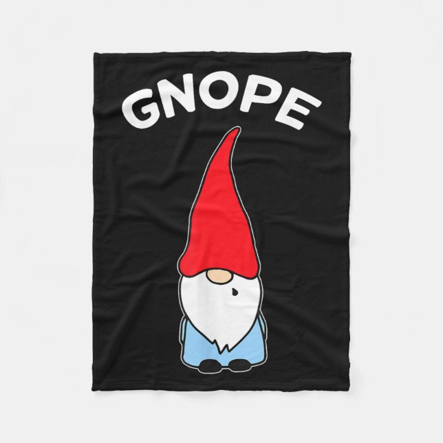 Gnope Gnome Nope Funny jul Party Manar Kvinnor K Fleecefilt (Framsidan)