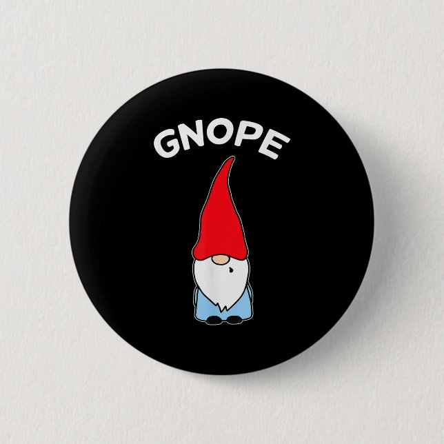 Gnope Gnome Nope Funny jul Party Manar Kvinnor K Knapp (Framsida)