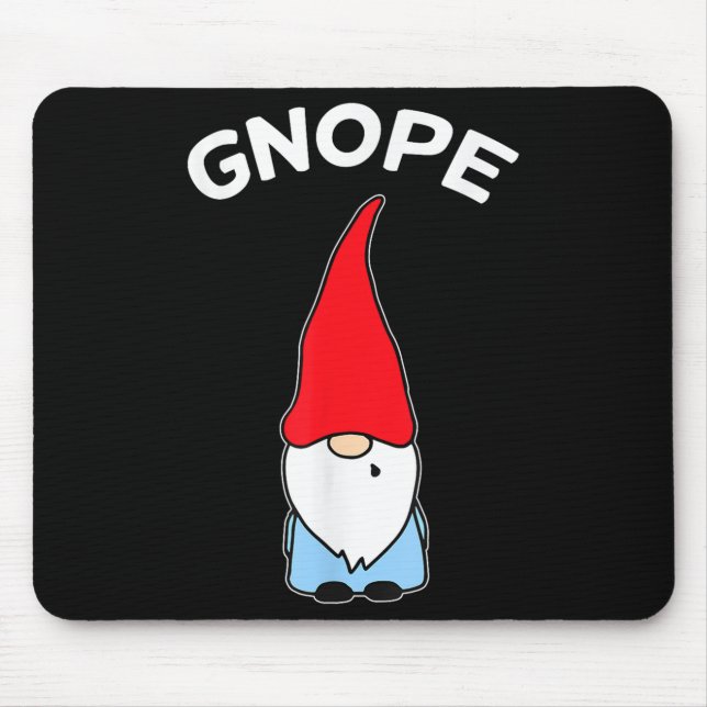 Gnope Gnome Nope Funny jul Party Manar Kvinnor K Musmatta (Framsidan)