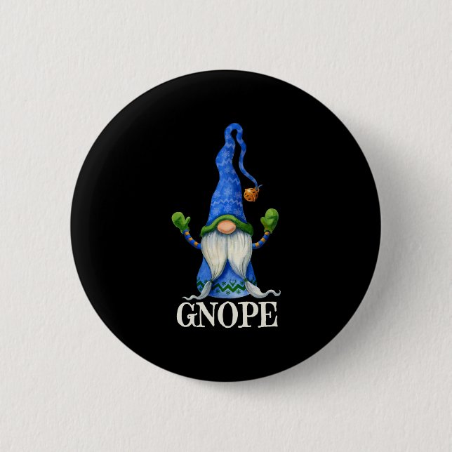 GNOPE Nordic Gnome Elf Scandinavian Tomte svensk Knapp (Framsida)