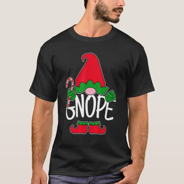 Gnope Tomte Garden Gnome Scandinavian Sweden Nope  T Shirt (Framsida)