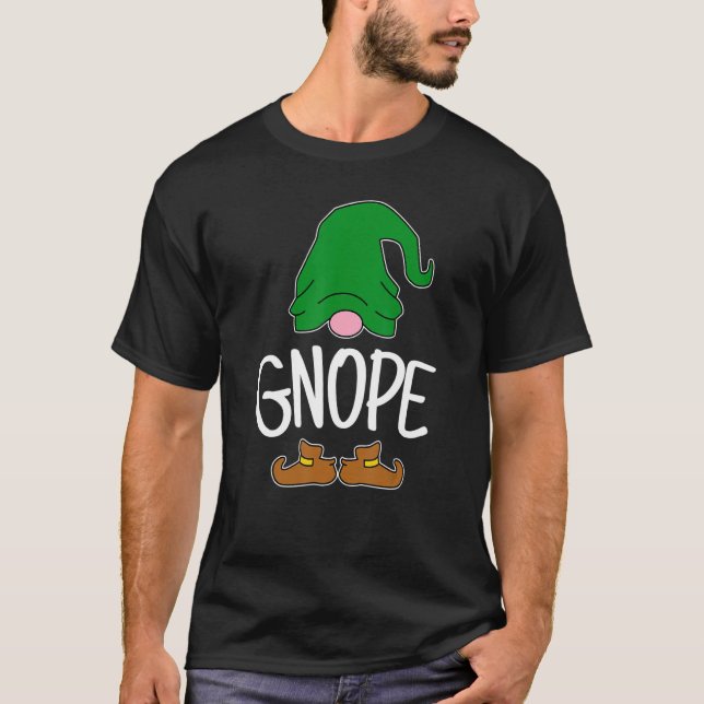 Gnope Tomte Garden Gnome Scandinavian Sweden Nope  T Shirt (Framsida)