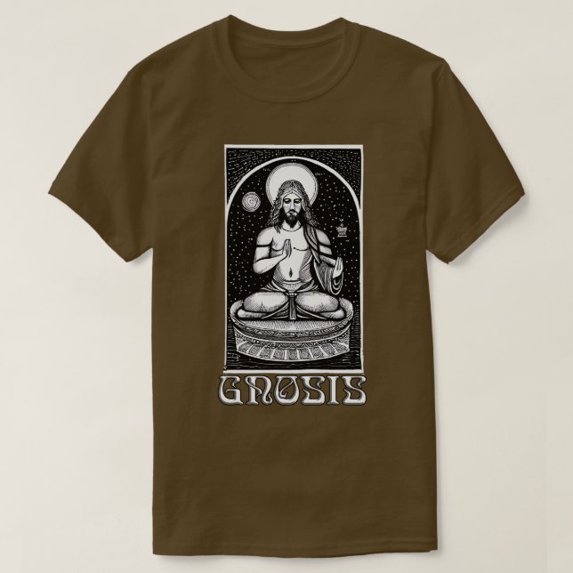 Gnosis Gnostic Kristus Meditation T Shirt (Design framsida)