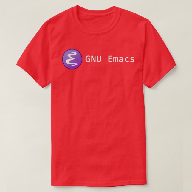 GNU Emacs T Shirt (Design framsida)