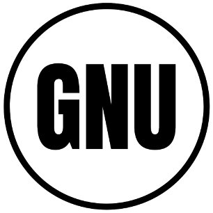 GNU - Goodnews Bay Classic Round Sticker Runt Klistermärke