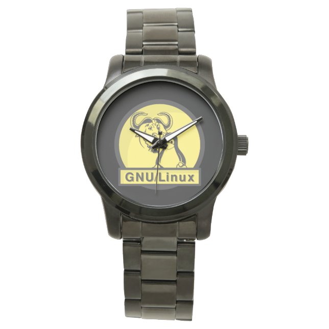 GNU/Linux - Armbandsur (Framsida)