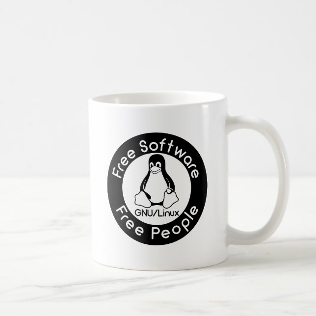 GNU/Linux Kaffemugg (Höger)