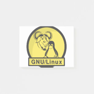 GNU/Linux Post-it Block