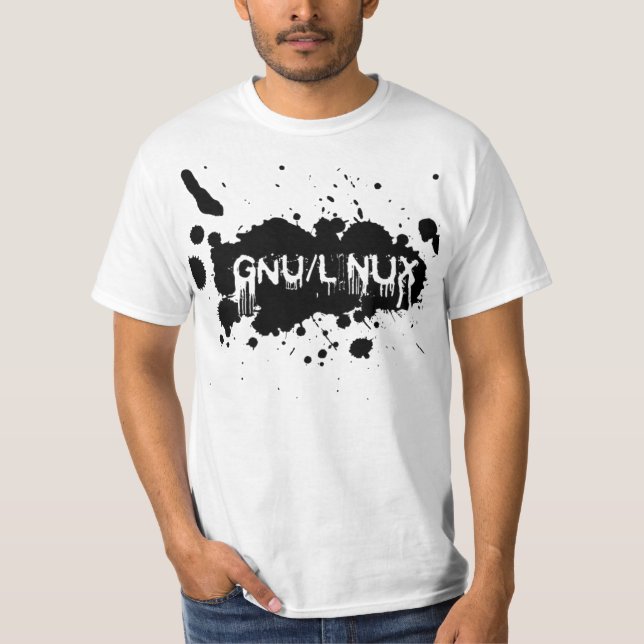 gnu linux tee shirt (Framsida)
