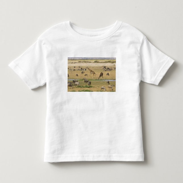 Gnu, zebror och giraffer tee shirt (Framsida)