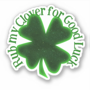 Gnugga Min Klöver St. Patrick's Day Klistermärken