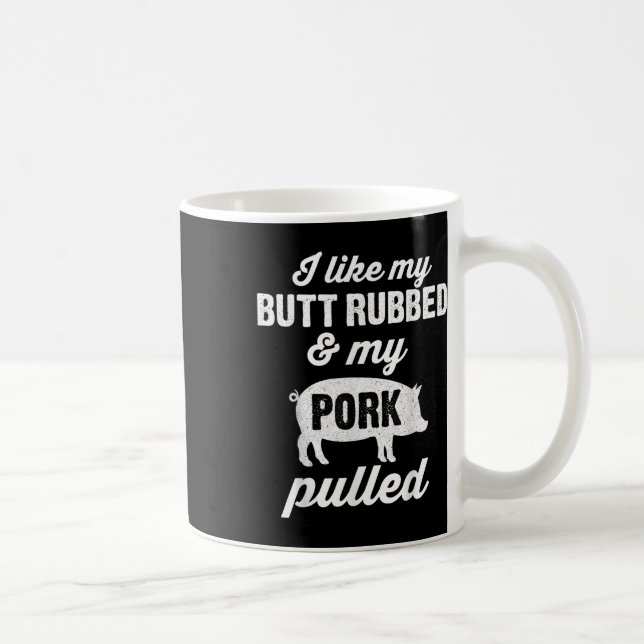Gnugga Min Rumpa Rolig Bbq Barbeque Rökare Grill M Kaffemugg (Höger)