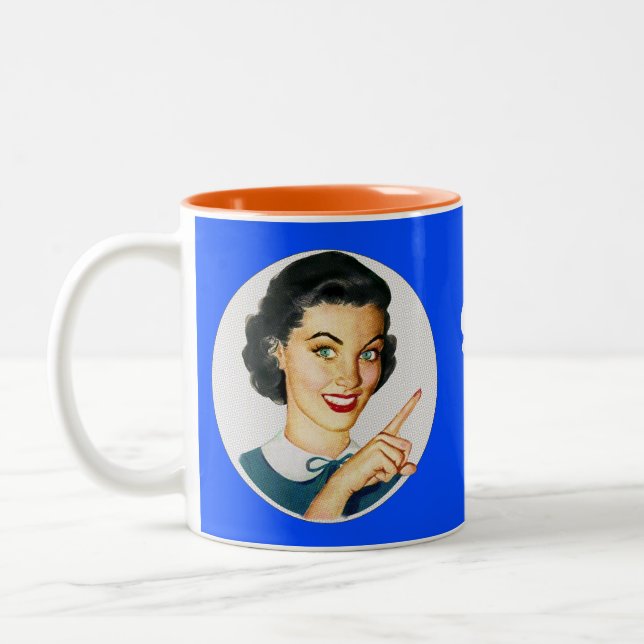 Go ask your father Two-Tone coffee mug simple Två-Tonad Mugg (Vänster)