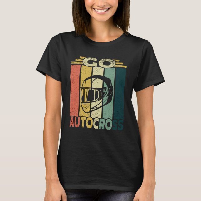 Go Autocross I Cone Racing Autocross T Shirt (Framsida)