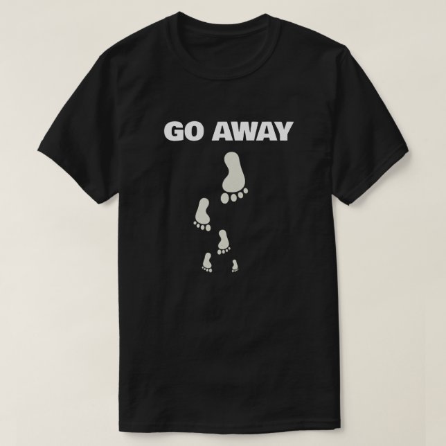 Go away attitude  t shirt (Design framsida)