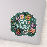 GO AWAY FUNNY Blommigt Cute Daisy Hand Drawn Klistermärken<br><div class="desc">Söt teckning! Leta efter fler alternativ i min butik eller säg till mig om du vill ha någon anpassningsbar! Jag kan skapa anpassningsbar konst om du vill! :) Skicka bara ett direkt meddelande till mig.</div>