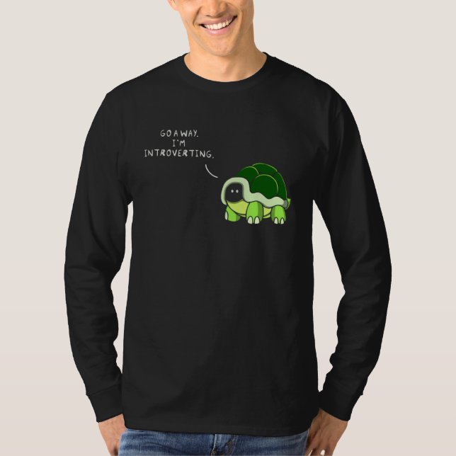 Go Away I m Introverting T Shirt (Framsida)