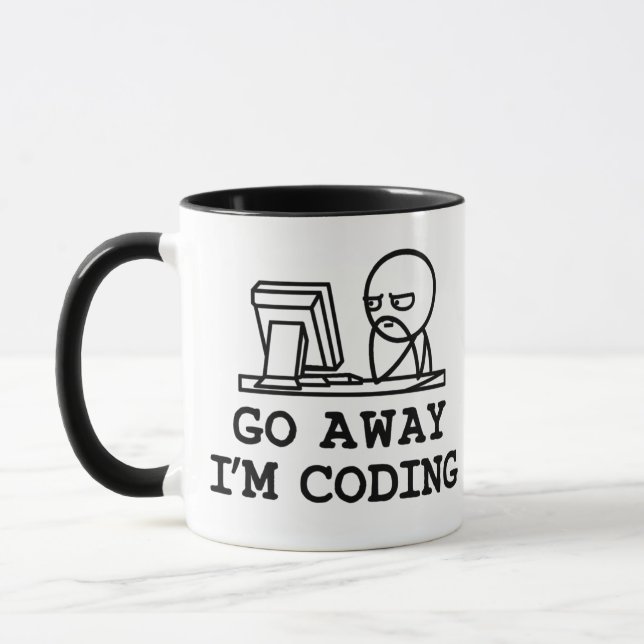 Go Away IM Coding Mugg (Vänster)