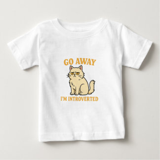 Go Away I'm Introverted – Funny Cat Shirt T