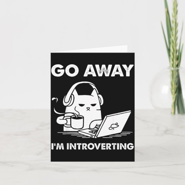Go Away I'm Introverting  Kort (Framsida)