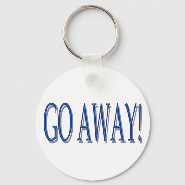 GO AWAY key chain Nyckelring (Framsida)
