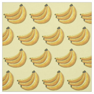 Go Bananas Gult Banana Fruit Bunch Fabric Tyg