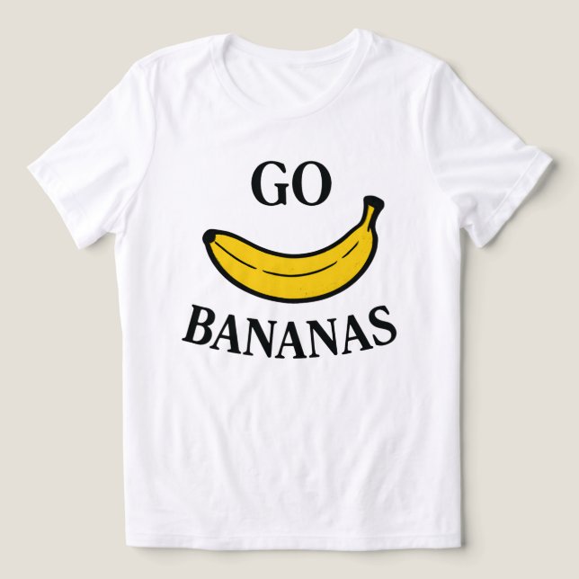 Go Bananas T Shirt (Design Framsida)
