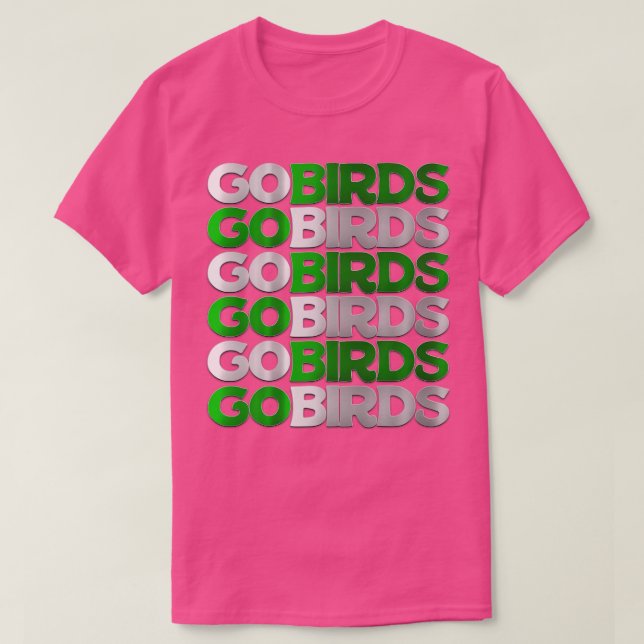 GO BIRDS Chrome Chant T Shirt (Design framsida)