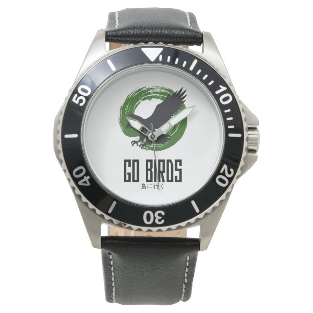 Go Birds Japanese Style Watch Armbandsur (Framsida)