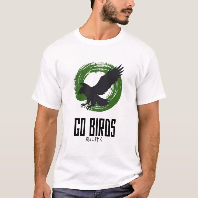 Go Birds japansk t-shirt (Framsida)