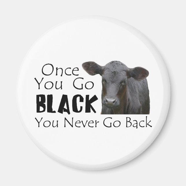 Go Black Angus Magnet (Framsidan)