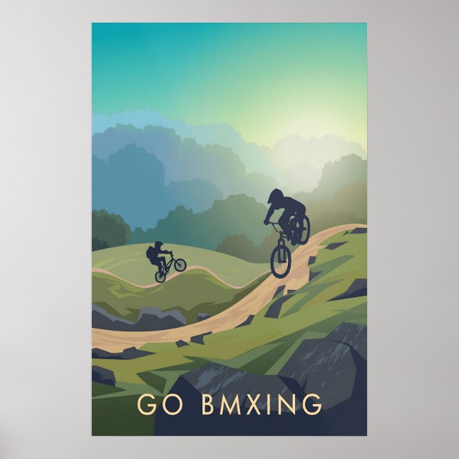 Go BMXing Travel Poster (Framsidan)