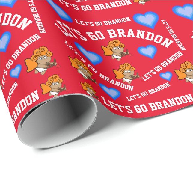 GO BRANDON CUPID VALENTINE'S DAY WRAPPING PAPPER PRESENTPAPPER (Rullad Hörn)