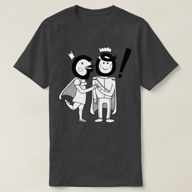 GO Bröllop Rosa T Shirt (Design framsida)