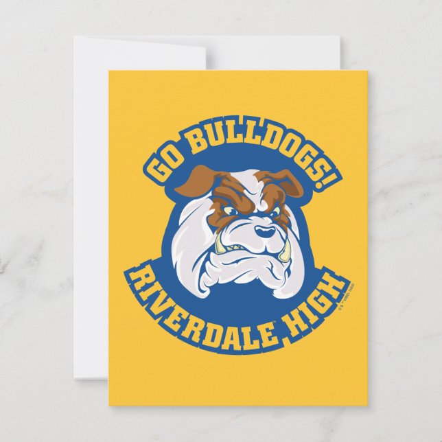 Go Bulldog - Riverdale High Anteckningskort (Framsida)