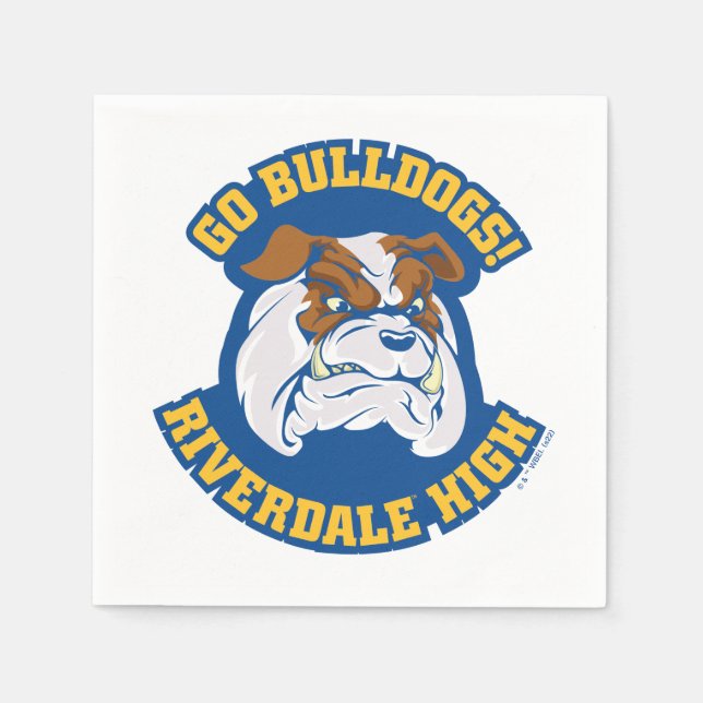 Go Bulldog - Riverdale High Pappersservett (Framsidan)