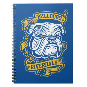 Go Bulldog - Riverdale Mascot Banner Anteckningsbok