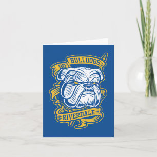 Go Bulldog - Riverdale Mascot Banner Anteckningskort