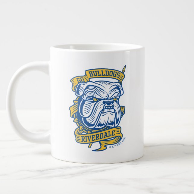 Go Bulldog - Riverdale Mascot Banner Jumbo Mugg (Vänster)