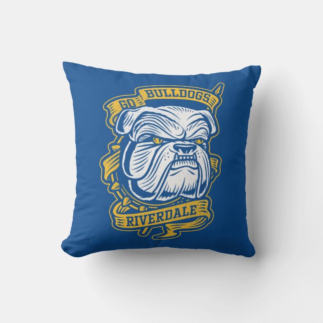 Go Bulldog - Riverdale Mascot Banner Kudde (Framsida)