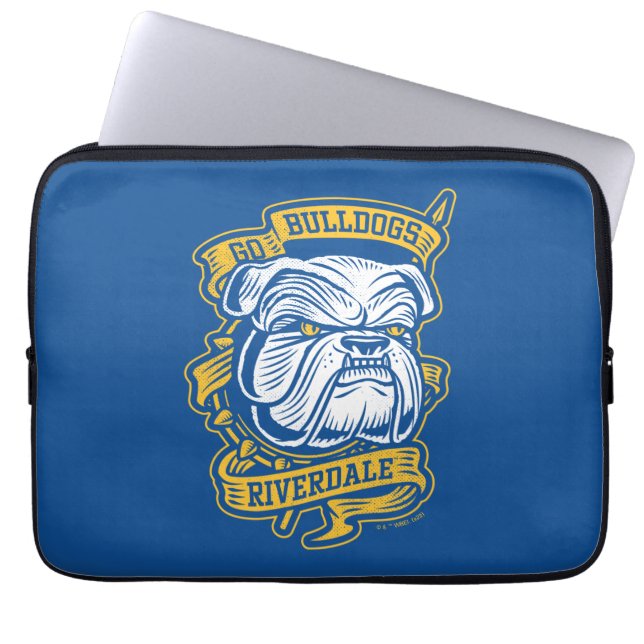 Go Bulldog - Riverdale Mascot Banner Laptop Fodral (Framsidan)