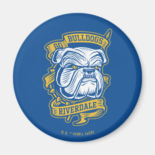 Go Bulldog - Riverdale Mascot Banner Magnet