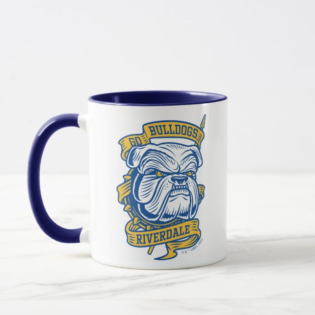 Go Bulldog - Riverdale Mascot Banner Mugg (Vänster)