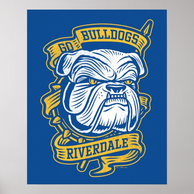 Go Bulldog - Riverdale Mascot Banner Poster (Framsidan)